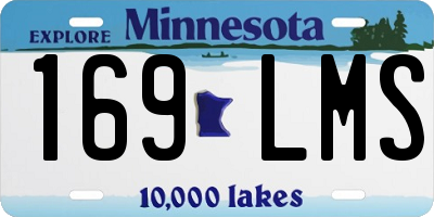 MN license plate 169LMS