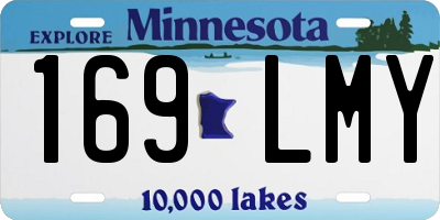 MN license plate 169LMY