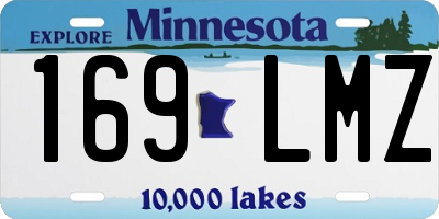 MN license plate 169LMZ