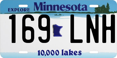 MN license plate 169LNH