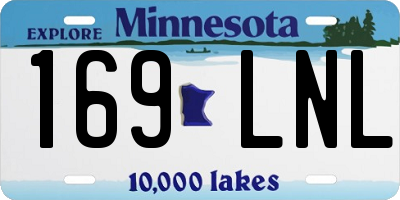 MN license plate 169LNL