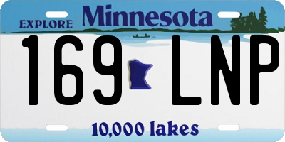 MN license plate 169LNP