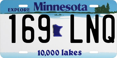 MN license plate 169LNQ