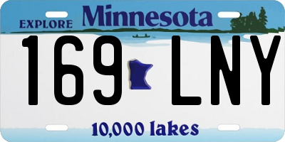 MN license plate 169LNY