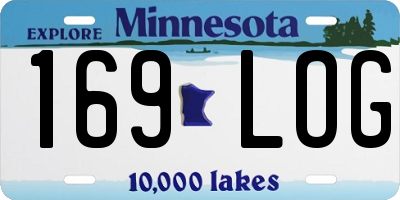MN license plate 169LOG