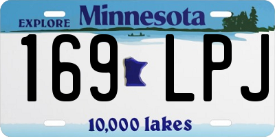 MN license plate 169LPJ