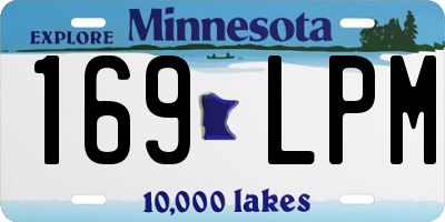 MN license plate 169LPM