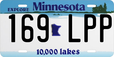 MN license plate 169LPP