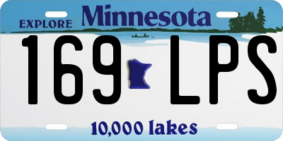 MN license plate 169LPS