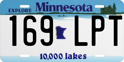 MN license plate 169LPT