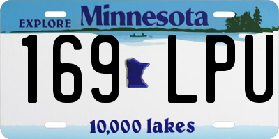 MN license plate 169LPU