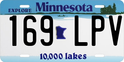 MN license plate 169LPV