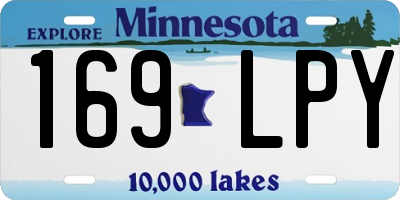 MN license plate 169LPY