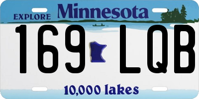 MN license plate 169LQB