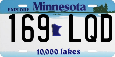 MN license plate 169LQD