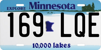 MN license plate 169LQE