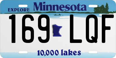 MN license plate 169LQF
