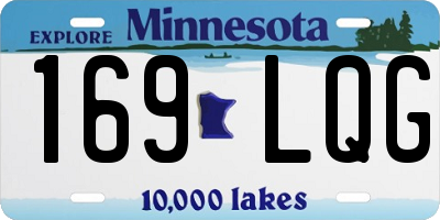 MN license plate 169LQG