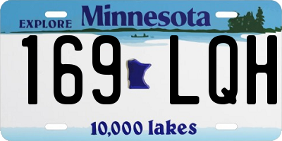 MN license plate 169LQH