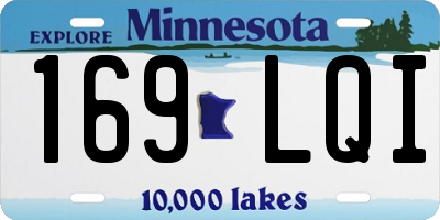 MN license plate 169LQI