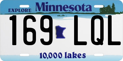 MN license plate 169LQL