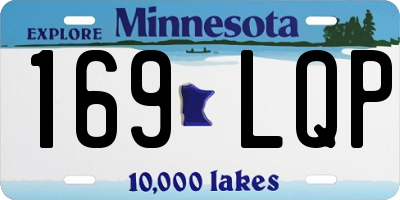 MN license plate 169LQP