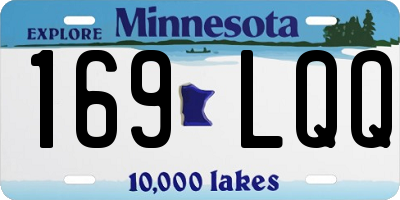 MN license plate 169LQQ