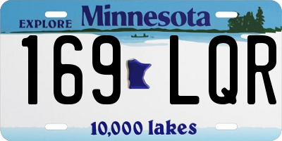 MN license plate 169LQR