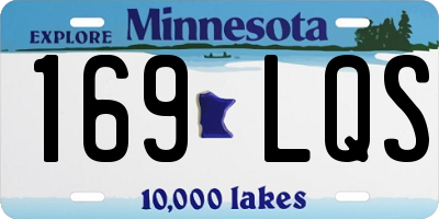 MN license plate 169LQS