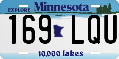 MN license plate 169LQU