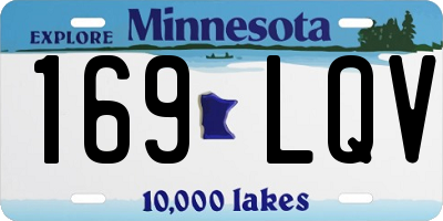 MN license plate 169LQV