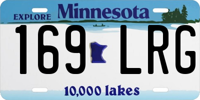 MN license plate 169LRG