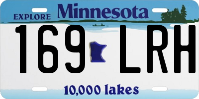 MN license plate 169LRH