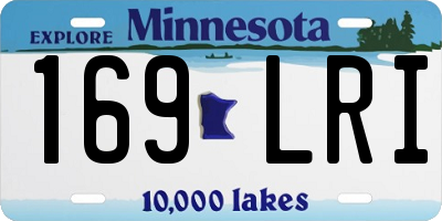 MN license plate 169LRI