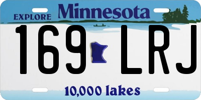MN license plate 169LRJ