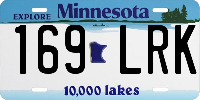 MN license plate 169LRK