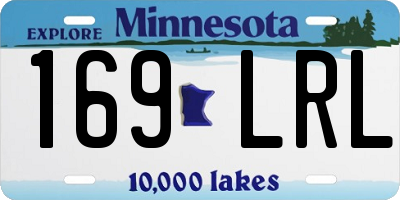MN license plate 169LRL