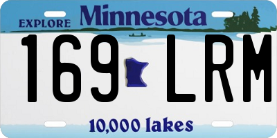 MN license plate 169LRM