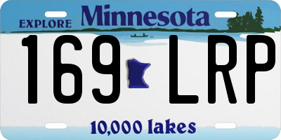 MN license plate 169LRP