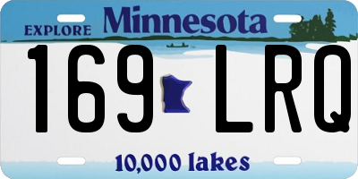 MN license plate 169LRQ
