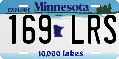 MN license plate 169LRS