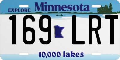 MN license plate 169LRT
