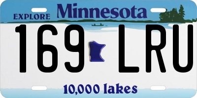 MN license plate 169LRU
