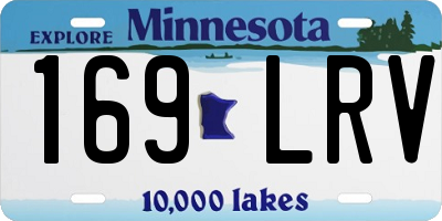 MN license plate 169LRV