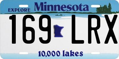MN license plate 169LRX