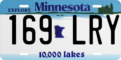 MN license plate 169LRY