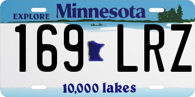 MN license plate 169LRZ