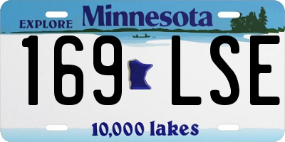 MN license plate 169LSE