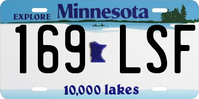 MN license plate 169LSF