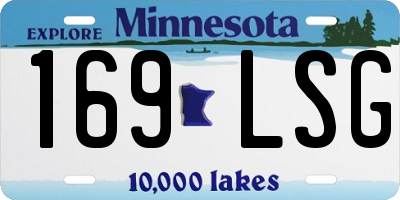 MN license plate 169LSG